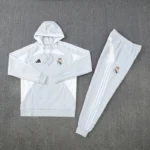 Real Madrid Training Kit Light Grey 2025-26 (Jacket+Pants)
