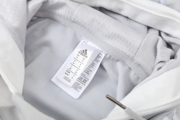 Real Madrid Training Kit Light Grey 2025-26 (Jacket+Pants)