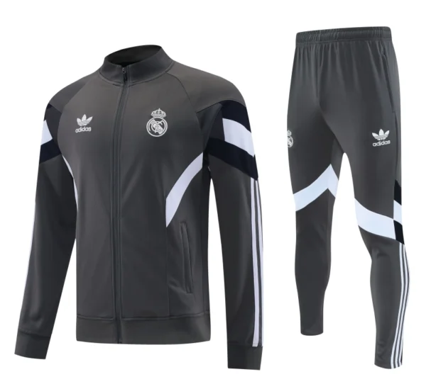 Real Madrid Training Kit Grey 2025-26 (Jacket+Pants)