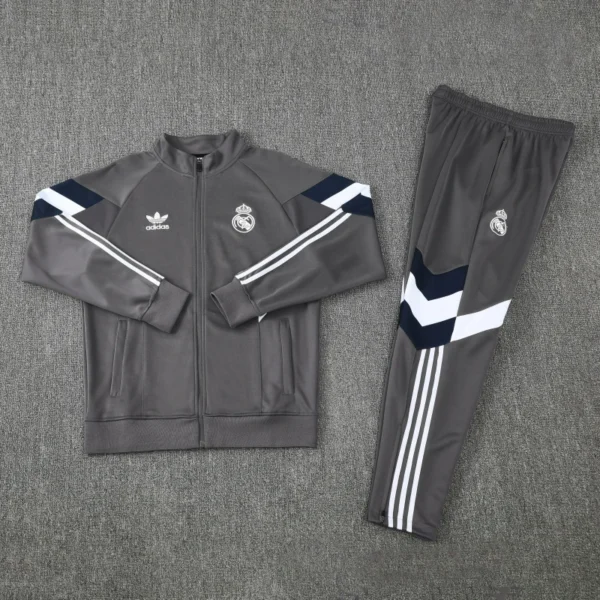 Real Madrid Training Kit Grey 2025-26 (Jacket+Pants)
