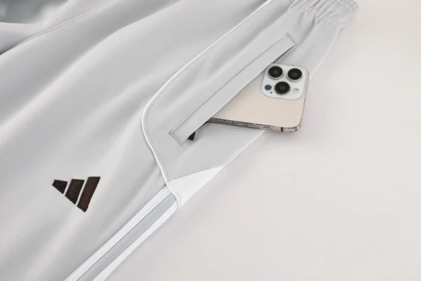 Real Madrid Training Kit White&Grey 2025-26 (Jacket+Pants)