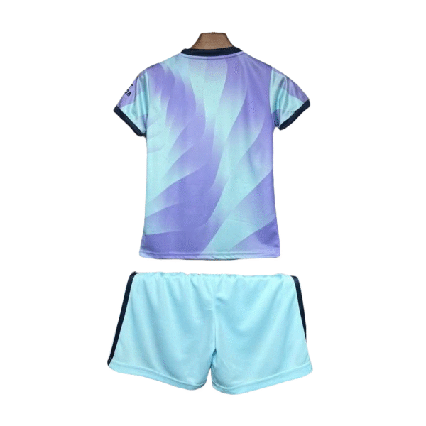 24-25 Arsenal Third Away Soccer Kids Kit Jersey+Shorts