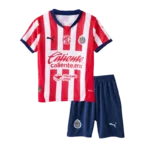 24-25 Chivas Home Soccer Kids kit Jersey+Shorts