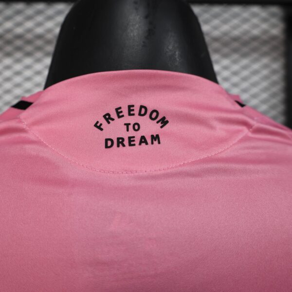Inter Miami CF Home Pink Soccer Jersey Player Version Shirt Long sleeve 2025-26