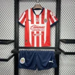 24-25 Chivas Home Soccer Kids kit Jersey+Shorts