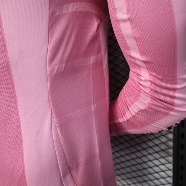 Inter Miami CF Home Pink Soccer Jersey Player Version Shirt Long sleeve 2025-26