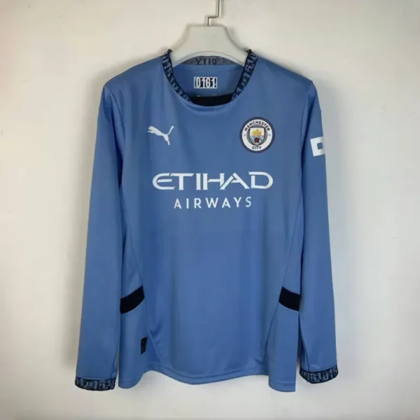 24-25 Manchester City Home Long Sleeve Jersey