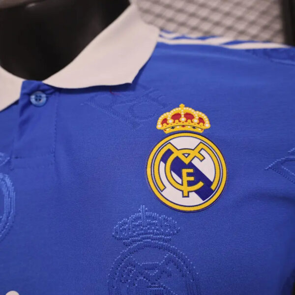 2025-26 Real Madrid Men's Polo Shirt Biue