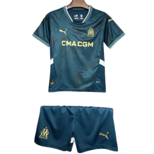 24-25 Marseilles Away Soccer Kids Kit Jersey+Shorts