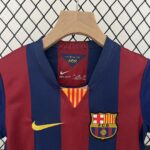 14-15 Barcelona Home Retro Kids Kit Football Jersey