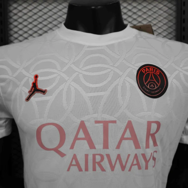 25-26 PSG Player Version Academy Pro Pre-Match White Jersey Customized team emblem stars