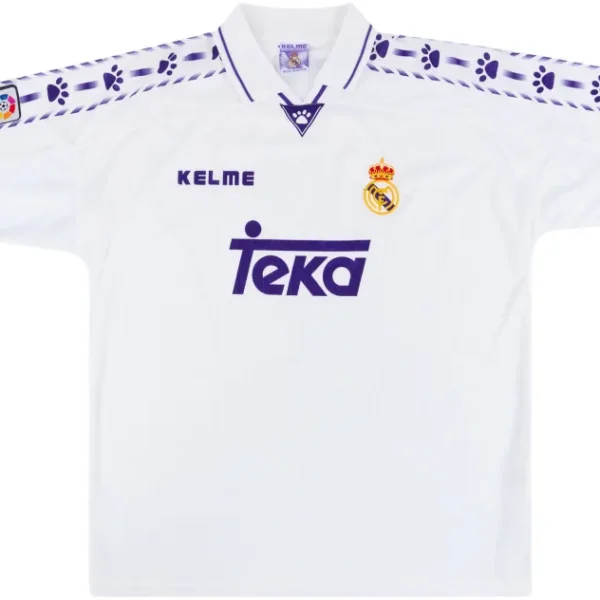 Real Madrid Retro Jersey Home Shirt 1996-97