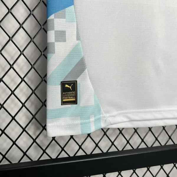 24-25 Marseilles Home Soccer Kids Kit Jersey+Shorts