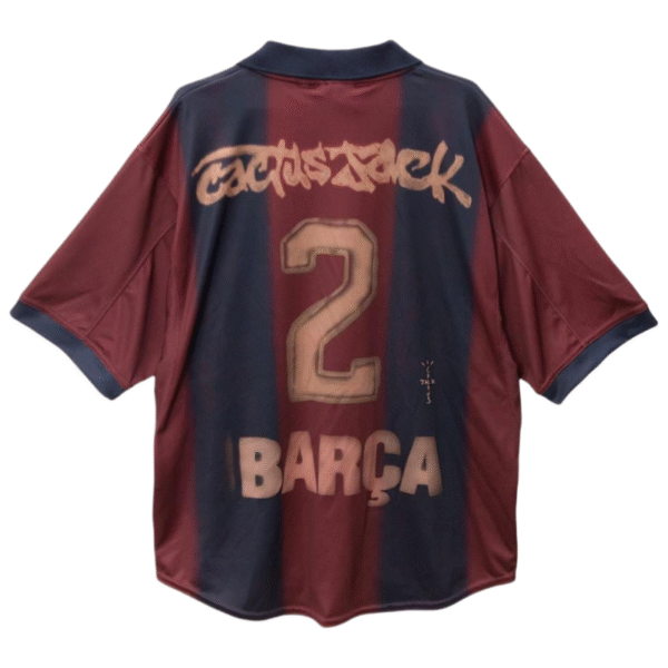 Barcelona X Travis Scott Home Shirt fan version Soccer Jersey 25-26 Non-Customize (Custom numbers are not supported)