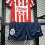 24-25 Chivas Home Soccer Kids kit Jersey+Shorts