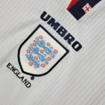 1998 England World Cup Home Retro Jersey Long Sleeve #7 BACKHAM #20 OWEN