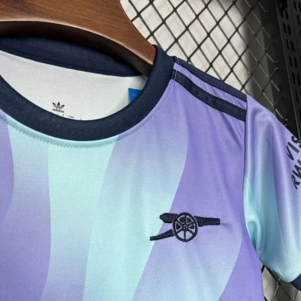 24-25 Arsenal Third Away Soccer Kids Kit Jersey+Shorts