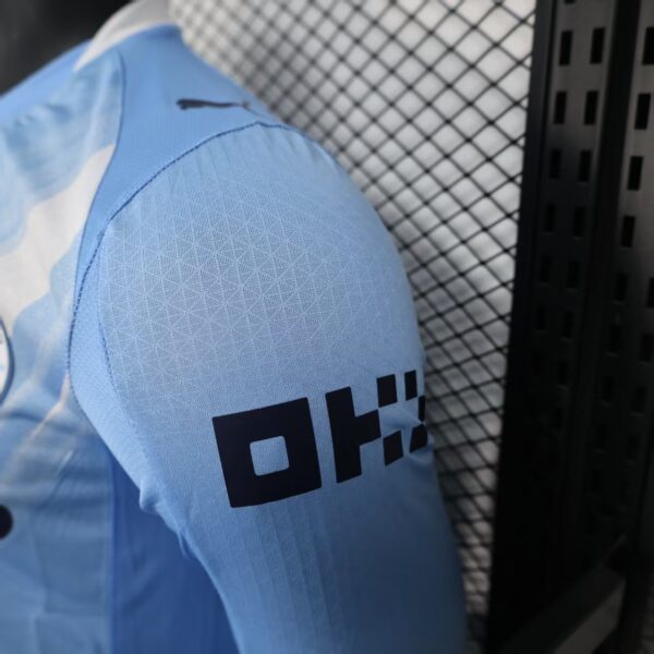 Manchester City Soccer Shirt Home Shirt player version Long Sleeve 2025-26
