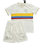 Colombia 24-25 Nation 100th Anniversary Special Edition Kids Kits White Jersey
