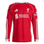 Liverpool Home Long Sleeve football jersey 25-26 Fan version